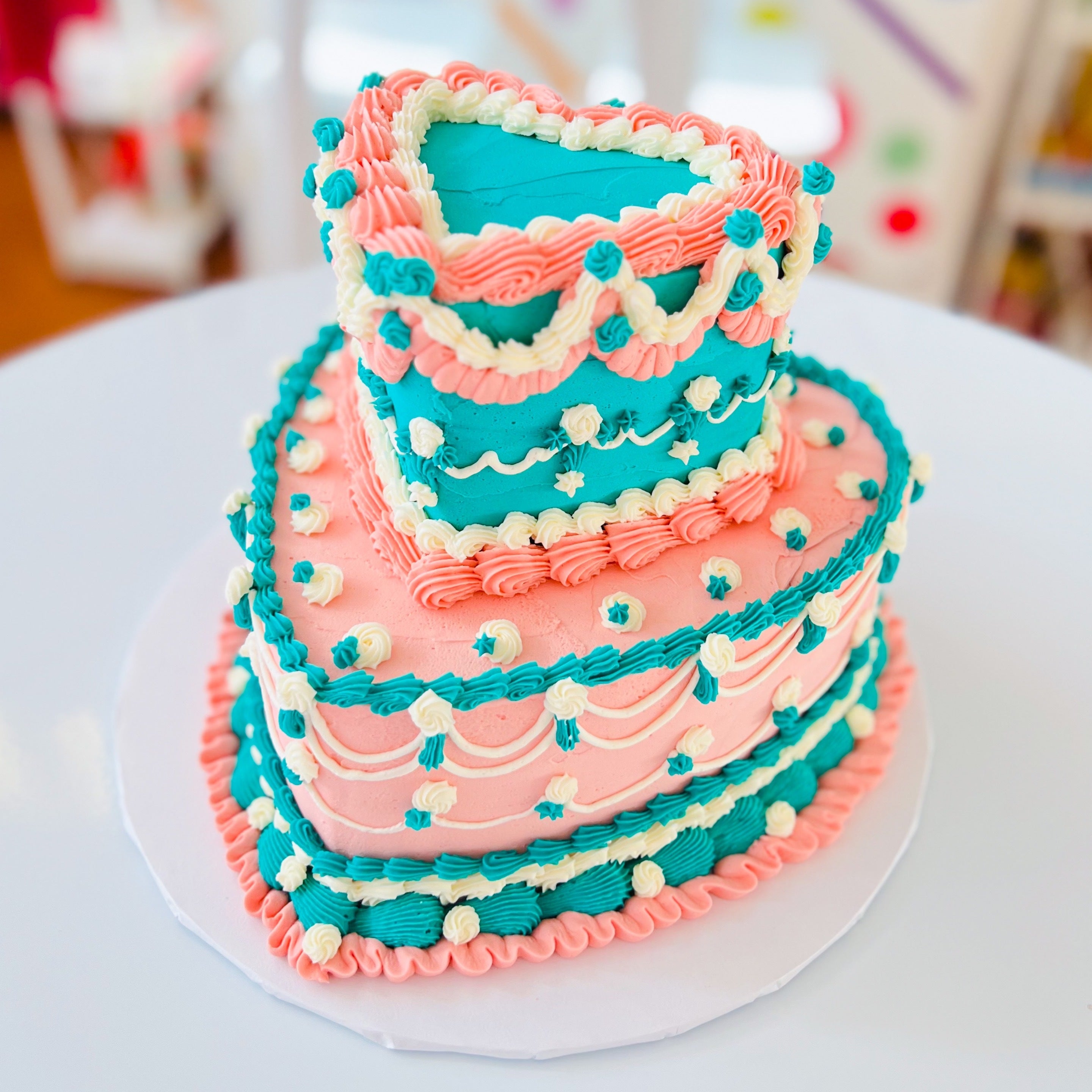 Frills & Ruffles Tiered Cake - Classy Girl Cupcakes